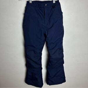 Lands End Squall Snow Pants Insulated Waterproof Boys Girls Unisex Kids 8S Navy